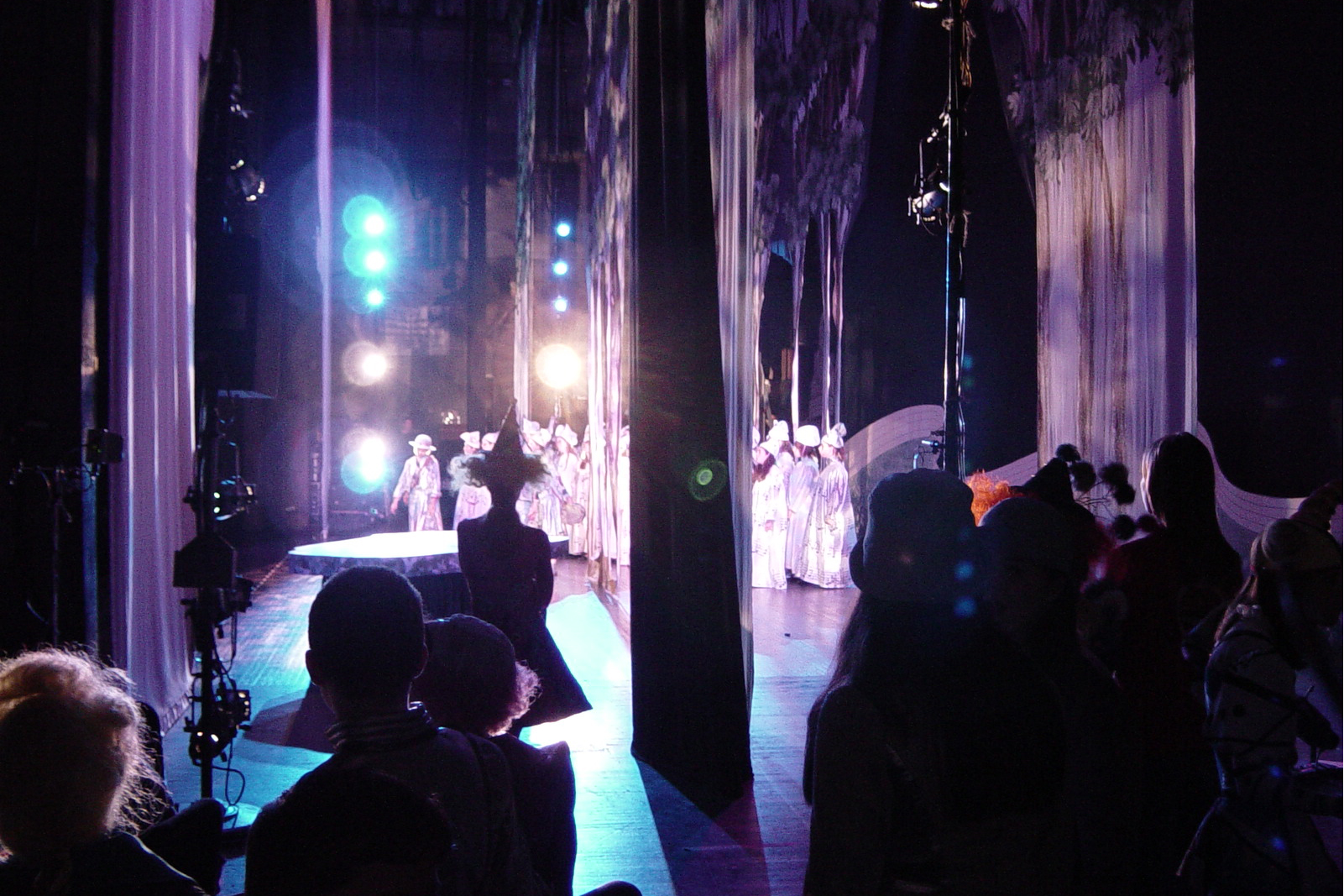 Opera performance inside a theater