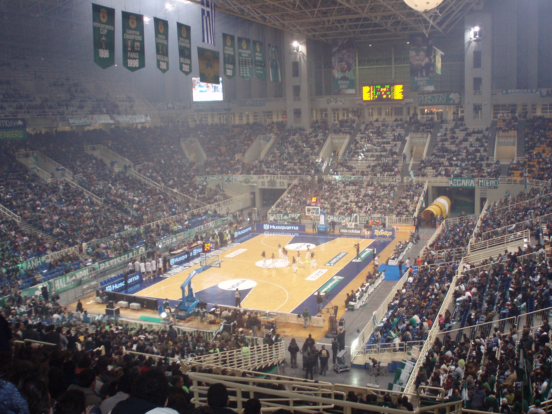 Crowd at a live sporting event